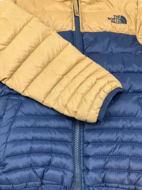 THE NORTH FACE（ザ ノース フェイス）THE NORTH FACE (ザ ノース フェイス) ダウンジャケット ベージュ×ネイビー サイズ:XSの古着・服飾アイテム