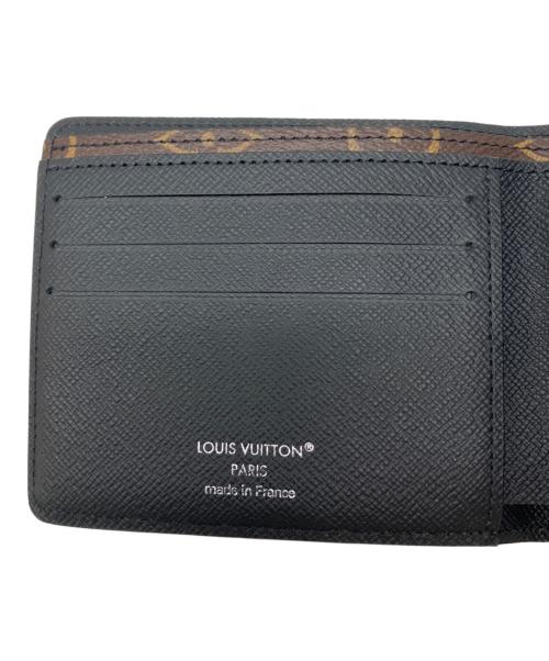 LOUIS VUITTON（ルイ ヴィトン）LOUIS VUITTON (ルイ ヴィトン) 2つ折り財布 ブラウン×ブラックの古着・服飾アイテム