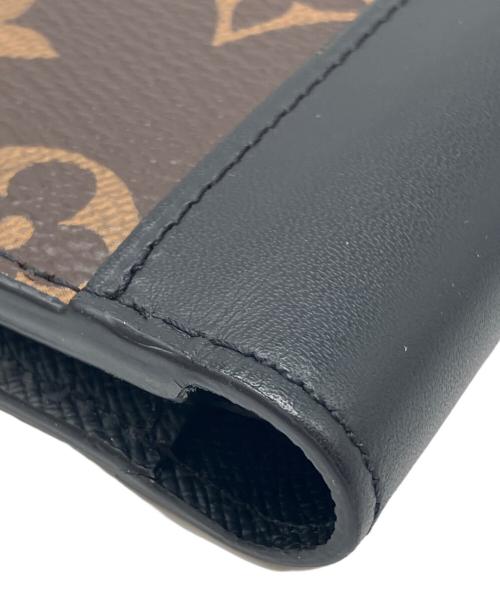 LOUIS VUITTON（ルイ ヴィトン）LOUIS VUITTON (ルイ ヴィトン) 2つ折り財布 ブラウン×ブラックの古着・服飾アイテム