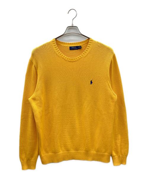 POLO RALPH LAUREN（ポロ・ラルフローレン）POLO RALPH LAUREN (ポロ・ラルフローレン) 厚手ニット イエロー サイズ:XLの古着・服飾アイテム