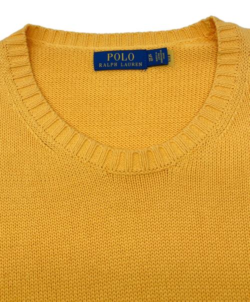 POLO RALPH LAUREN（ポロ・ラルフローレン）POLO RALPH LAUREN (ポロ・ラルフローレン) 厚手ニット イエロー サイズ:XLの古着・服飾アイテム