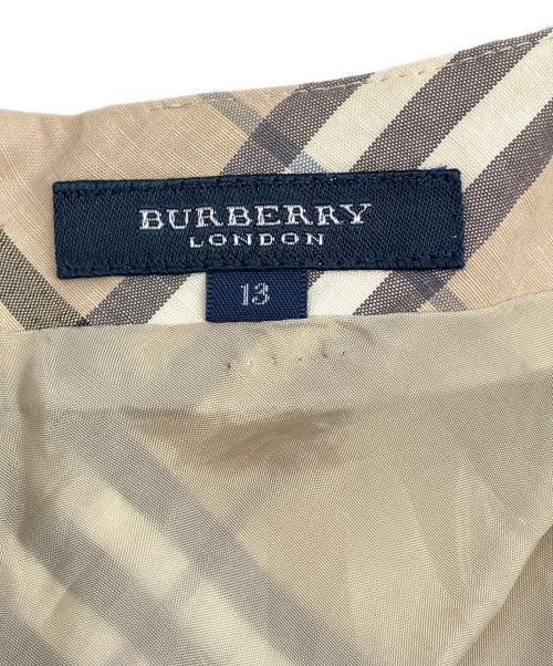 BURBERRY LONDON（バーバリーロンドン）BURBERRY LONDON (バーバリーロンドン) ノースリーブ・キャミソールワンピース ベージュ サイズ:13の古着・服飾アイテム
