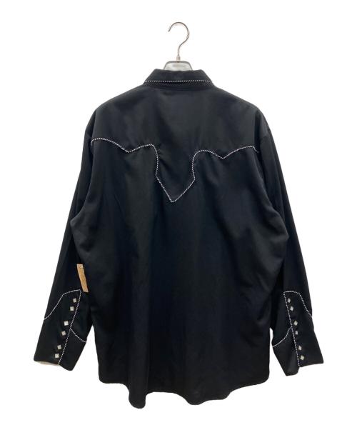 scully（スカリー）scully (スカリー) 長袖ワンピース　ウエスタンシャツ ブラック サイズ:XXLの古着・服飾アイテム