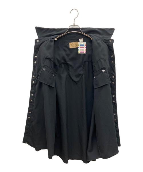 scully（スカリー）scully (スカリー) 長袖ワンピース　ウエスタンシャツ ブラック サイズ:XXLの古着・服飾アイテム