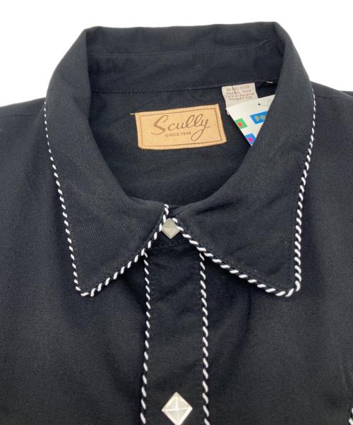 scully（スカリー）scully (スカリー) 長袖ワンピース　ウエスタンシャツ ブラック サイズ:XXLの古着・服飾アイテム