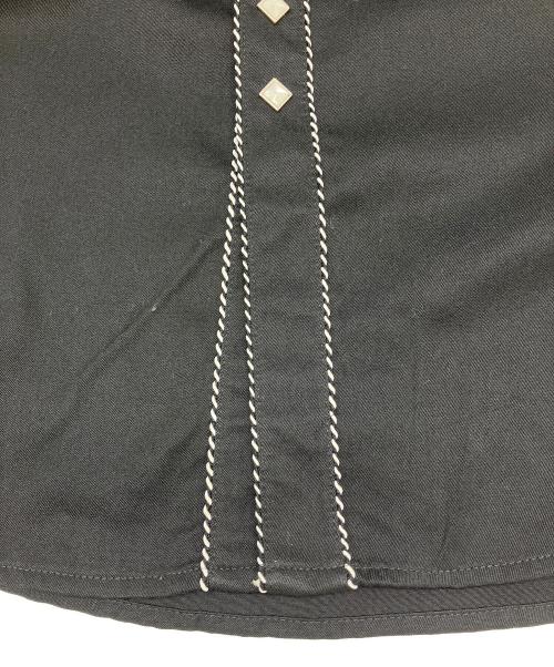 scully（スカリー）scully (スカリー) 長袖ワンピース　ウエスタンシャツ ブラック サイズ:XXLの古着・服飾アイテム