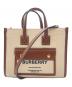 BURBERRY（バーバリー）の古着「ミニフレヤトート」｜ベージュ×ブラウン