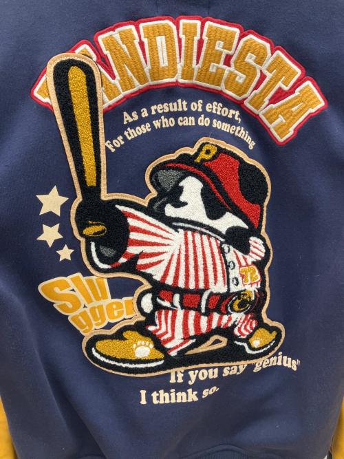pandiesta japan（パンディエスタジャパン）pandiesta japan (パンディエスタジャパン) スタジャン ネイビー×イエロー サイズ:Ｍの古着・服飾アイテム