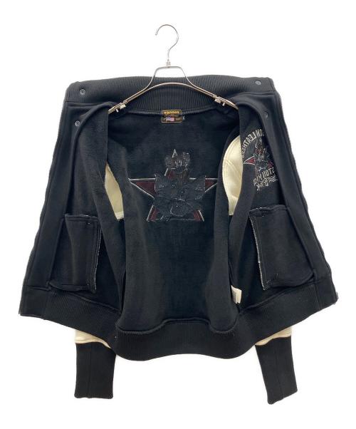 VANSON（バンソン）VANSON (バンソン) トム&ジェリー スタジャン ブラック×ホワイト サイズ:Lの古着・服飾アイテム