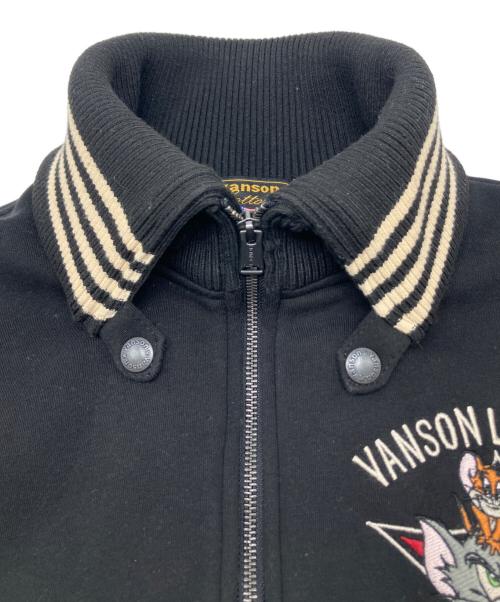 VANSON（バンソン）VANSON (バンソン) トム&ジェリー スタジャン ブラック×ホワイト サイズ:Lの古着・服飾アイテム
