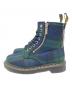Dr.Martens (ドクターマーチン) CORE APPLIQUE 1460 ZIP グリーン×ブルー サイズ:23cm：12000円