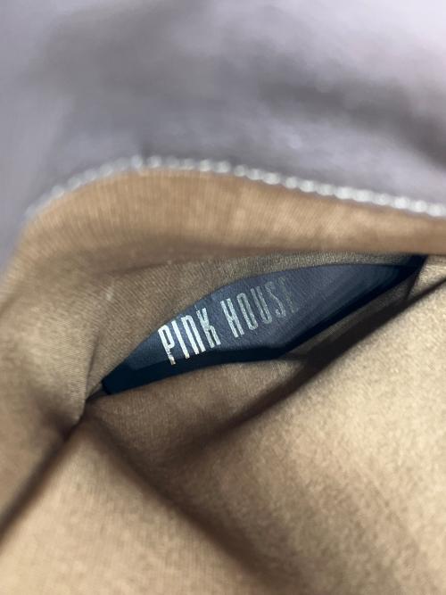 PINK HOUSE（ピンクハウス）PINK HOUSE (ピンクハウス) フェイクレザーフリルブーツ（ロング丈） ブラウン サイズ:Sの古着・服飾アイテム