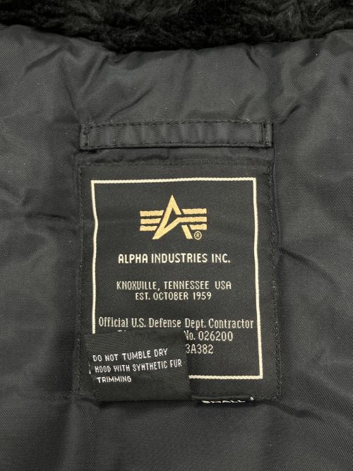 ALPHA INDUSTRIES（アルファインダストリーズ）ALPHA INDUSTRIES (アルファインダストリーズ) N-3B中綿フライトジャケット ブラック サイズ:Sの古着・服飾アイテム