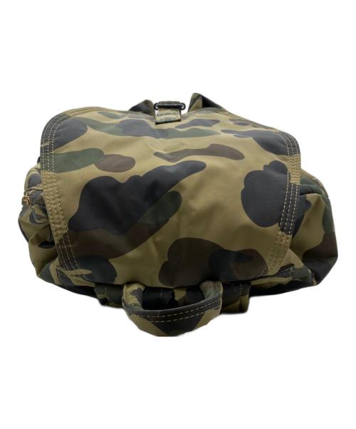PORTER（ポーター）PORTER (ポーター) A BATHING APE (アベイシングエイプ) リュック グリーン×ブラックの古着・服飾アイテム