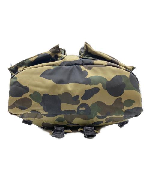 PORTER（ポーター）PORTER (ポーター) A BATHING APE (アベイシングエイプ) リュック グリーン×ブラックの古着・服飾アイテム