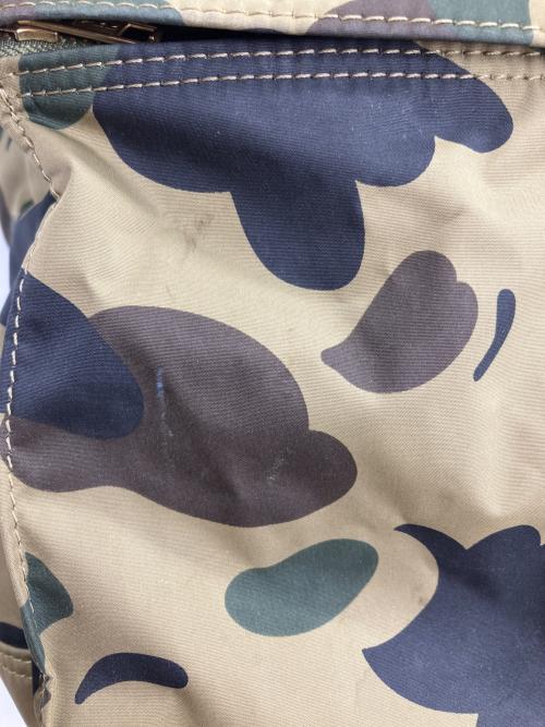 PORTER（ポーター）PORTER (ポーター) A BATHING APE (アベイシングエイプ) リュック グリーン×ブラックの古着・服飾アイテム