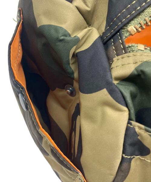 PORTER（ポーター）PORTER (ポーター) A BATHING APE (アベイシングエイプ) ミニボストンバッグ グリーン×ブラックの古着・服飾アイテム