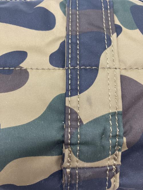 PORTER（ポーター）PORTER (ポーター) A BATHING APE (アベイシングエイプ) ミニボストンバッグ グリーン×ブラックの古着・服飾アイテム