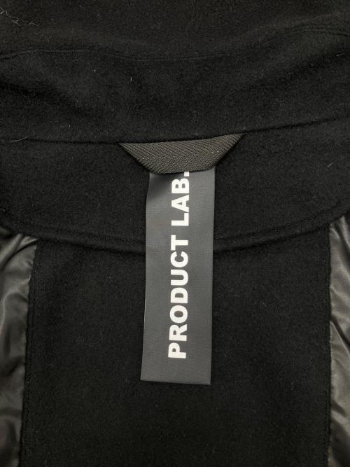 PRODUCT LAB（プロダクトラボ）PRODUCT LAB (プロダクトラボ) ラグランフィールドミドルコート ブラック サイズ:Lの古着・服飾アイテム