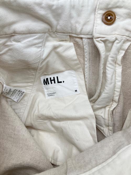 MHL（マーガレットハウエル）MHL (マーガレットハウエル) タックパンツ アイボリー サイズ:Ｍの古着・服飾アイテム