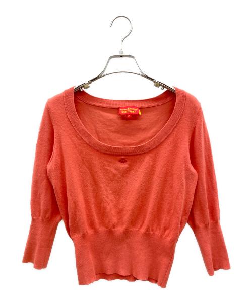 Vivienne Westwood RED LABEL（ヴィヴィアンウエストウッドレッドレーベル）Vivienne Westwood RED LABEL (ヴィヴィアンウエストウッドレッドレーベル) 薄手ニット レッド サイズ:2の古着・服飾アイテム