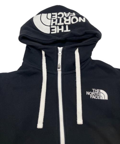 THE NORTH FACE（ザ ノース フェイス）THE NORTH FACE (ザ ノース フェイス) ジップパーカー ブラック×ホワイト サイズ:Lの古着・服飾アイテム
