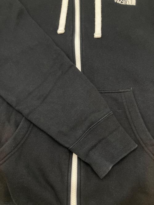 THE NORTH FACE（ザ ノース フェイス）THE NORTH FACE (ザ ノース フェイス) ジップパーカー ブラック×ホワイト サイズ:Lの古着・服飾アイテム