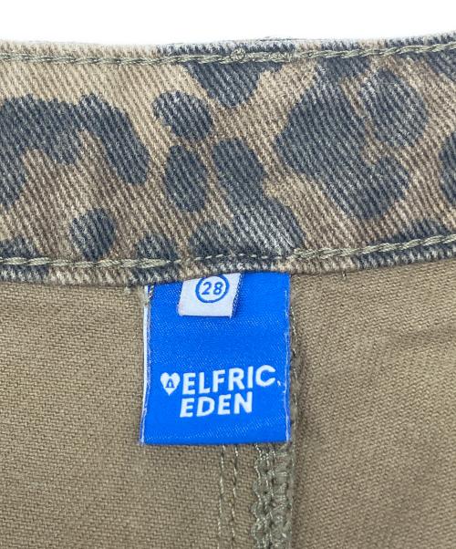 AELFRIC EDEN（エルフリック エデン）AELFRIC EDEN (エルフリック エデン) デニムパンツ　レオパード柄 カーキ サイズ:ｗ28の古着・服飾アイテム