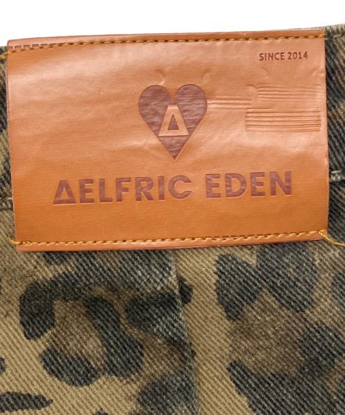 AELFRIC EDEN（エルフリック エデン）AELFRIC EDEN (エルフリック エデン) デニムパンツ　レオパード柄 カーキ サイズ:ｗ28の古着・服飾アイテム