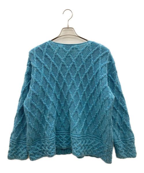 Carraig Donn（キャレイグ ドン）Carraig Donn (キャレイグ ドン) 厚手カーディガン　90's　メリノウール スカイブルー サイズ:XLの古着・服飾アイテム