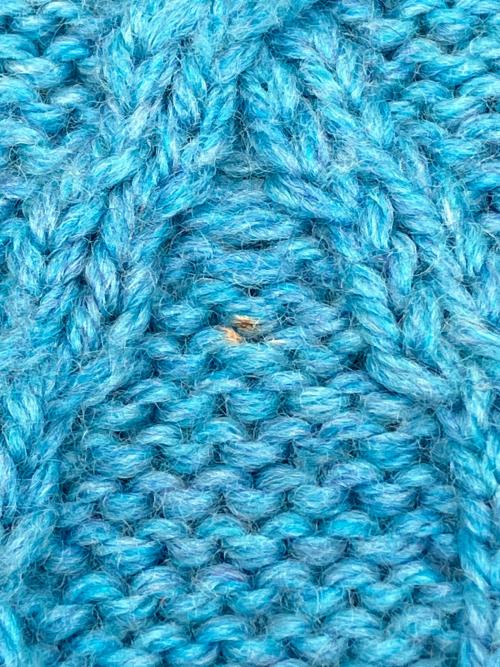 Carraig Donn（キャレイグ ドン）Carraig Donn (キャレイグ ドン) 厚手カーディガン　90's　メリノウール スカイブルー サイズ:XLの古着・服飾アイテム