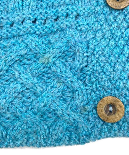 Carraig Donn（キャレイグ ドン）Carraig Donn (キャレイグ ドン) 厚手カーディガン　90's　メリノウール スカイブルー サイズ:XLの古着・服飾アイテム
