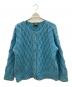 Carraig Donn（キャレイグ ドン）の古着「厚手カーディガン　90's　メリノウール」｜スカイブルー