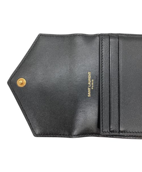 Saint Laurent Paris（サンローランパリ）Saint Laurent Paris (サンローランパリ) モノグラム マルチフォールドウォレット ブラックの古着・服飾アイテム