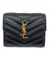 Saint Laurent Paris（サンローランパリ）の古着「モノグラム マルチフォールドウォレット」｜ブラック