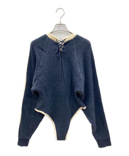 MAISON SPECIAL（メゾンスペシャル）MAISON SPECIAL (メゾンスペシャル) 厚手ニット ネイビー サイズ:FREEの古着・服飾アイテム