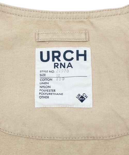 URCH RNA（アールエヌエー）URCH RNA (アールエヌエー) フレンチツールジャケット ベージュ サイズ:Ｍの古着・服飾アイテム