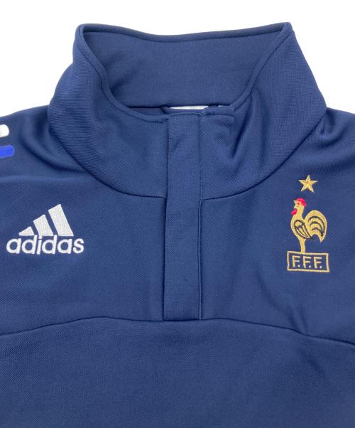 adidas（アディダス）adidas (アディダス) トラックトップ　サッカーフランス代表　古着 ネイビー サイズ:Lの古着・服飾アイテム