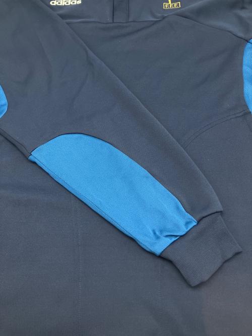 adidas（アディダス）adidas (アディダス) トラックトップ　サッカーフランス代表　古着 ネイビー サイズ:Lの古着・服飾アイテム