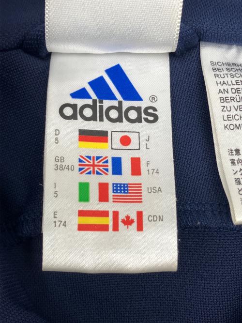 adidas（アディダス）adidas (アディダス) トラックトップ　サッカーフランス代表　古着 ネイビー サイズ:Lの古着・服飾アイテム