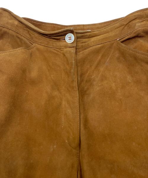 JIL SANDER（ジルサンダー）JIL SANDER (ジルサンダー) レザーパンツ ブラウン サイズ:36の古着・服飾アイテム