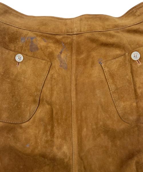 JIL SANDER（ジルサンダー）JIL SANDER (ジルサンダー) レザーパンツ ブラウン サイズ:36の古着・服飾アイテム