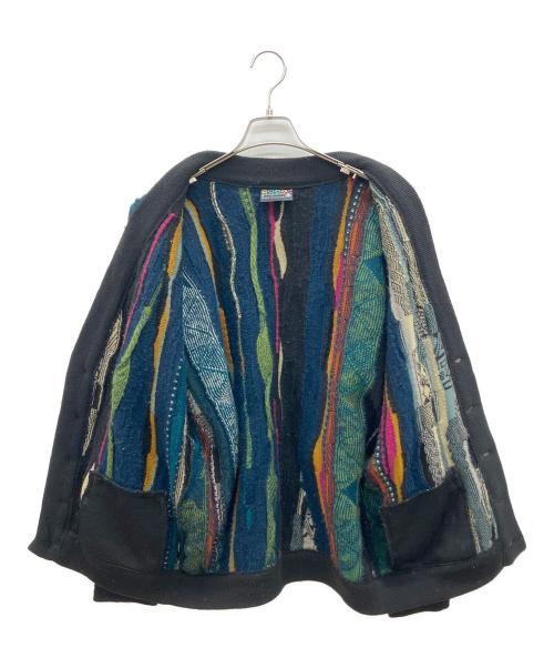 Coogi（クージー）Coogi (クージー) 3Dカーディガン ブラック サイズ:Ｍの古着・服飾アイテム