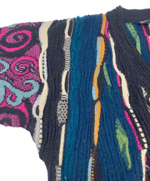 Coogi（クージー）Coogi (クージー) 3Dカーディガン ブラック サイズ:Ｍの古着・服飾アイテム