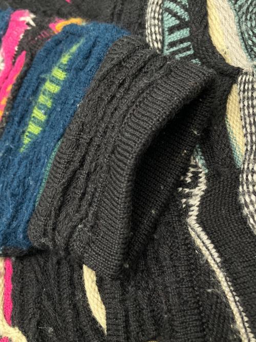 Coogi（クージー）Coogi (クージー) 3Dカーディガン ブラック サイズ:Ｍの古着・服飾アイテム