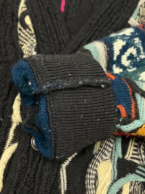 Coogi（クージー）Coogi (クージー) 3Dカーディガン ブラック サイズ:Ｍの古着・服飾アイテム