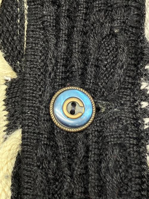 Coogi（クージー）Coogi (クージー) 3Dカーディガン ブラック サイズ:Ｍの古着・服飾アイテム