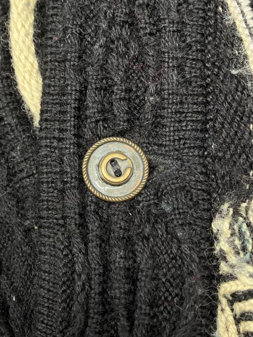 Coogi（クージー）Coogi (クージー) 3Dカーディガン ブラック サイズ:Ｍの古着・服飾アイテム