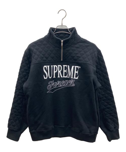SUPREME（シュプリーム）SUPREME (シュプリーム) Forever Half Zip Sweatshirts 19SS ブラック サイズ:Sの古着・服飾アイテム
