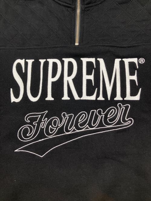 SUPREME（シュプリーム）SUPREME (シュプリーム) Forever Half Zip Sweatshirts 19SS ブラック サイズ:Sの古着・服飾アイテム